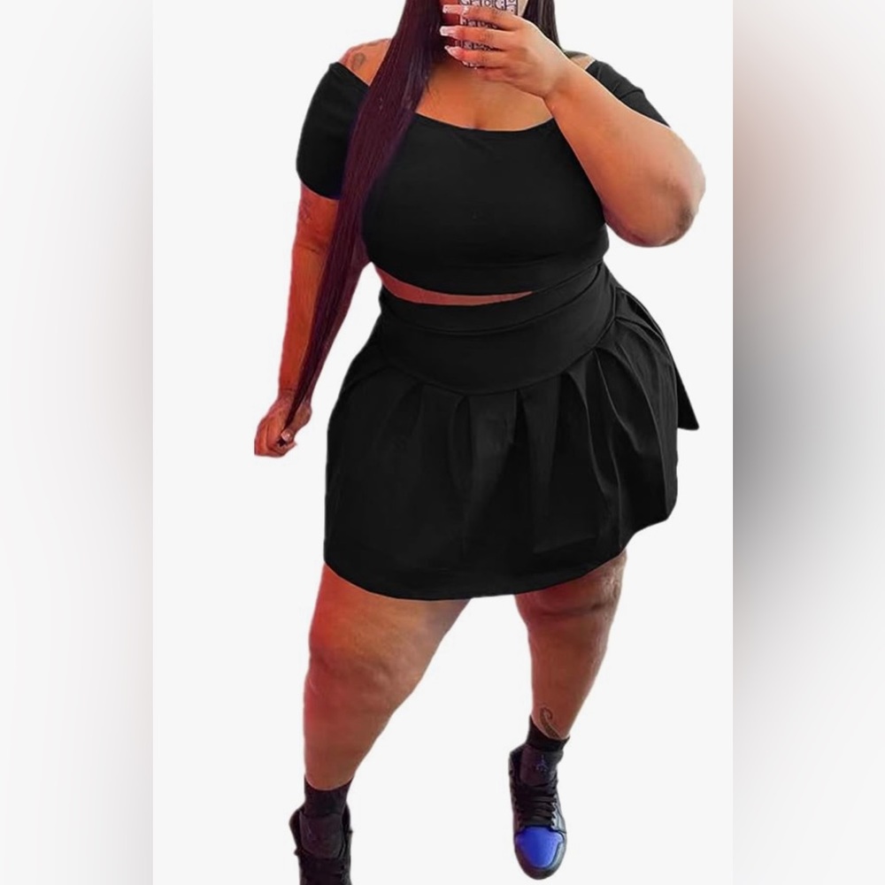 ✨⭐️Black Skirt Set
